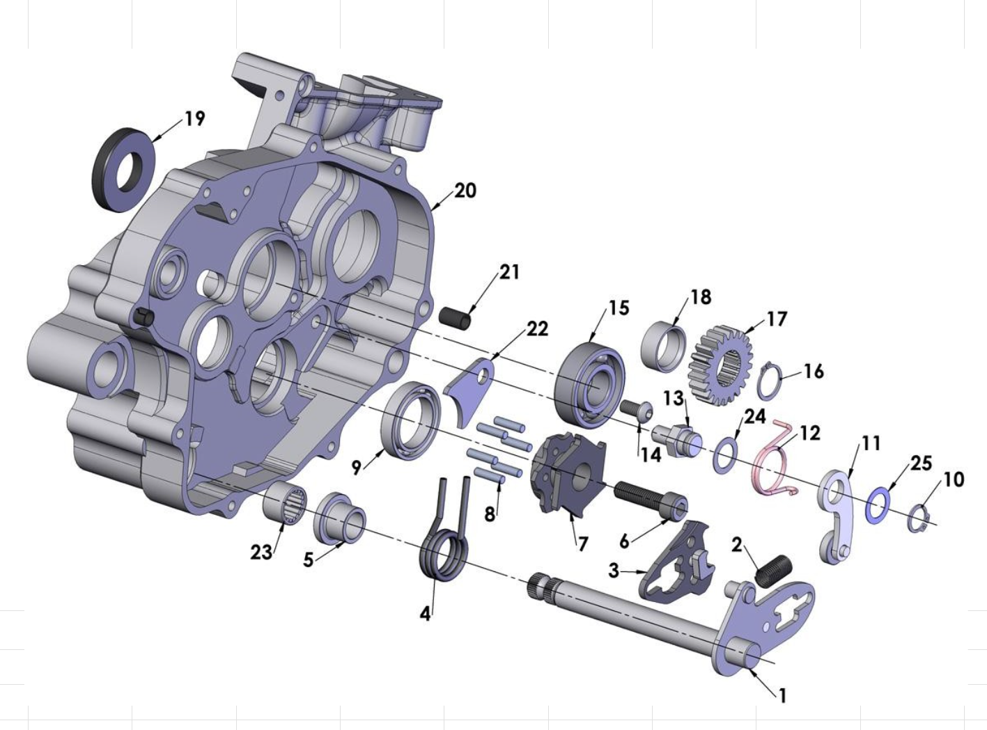 2014 Cobra CX65 Parts – Engine – Shift Mechanism