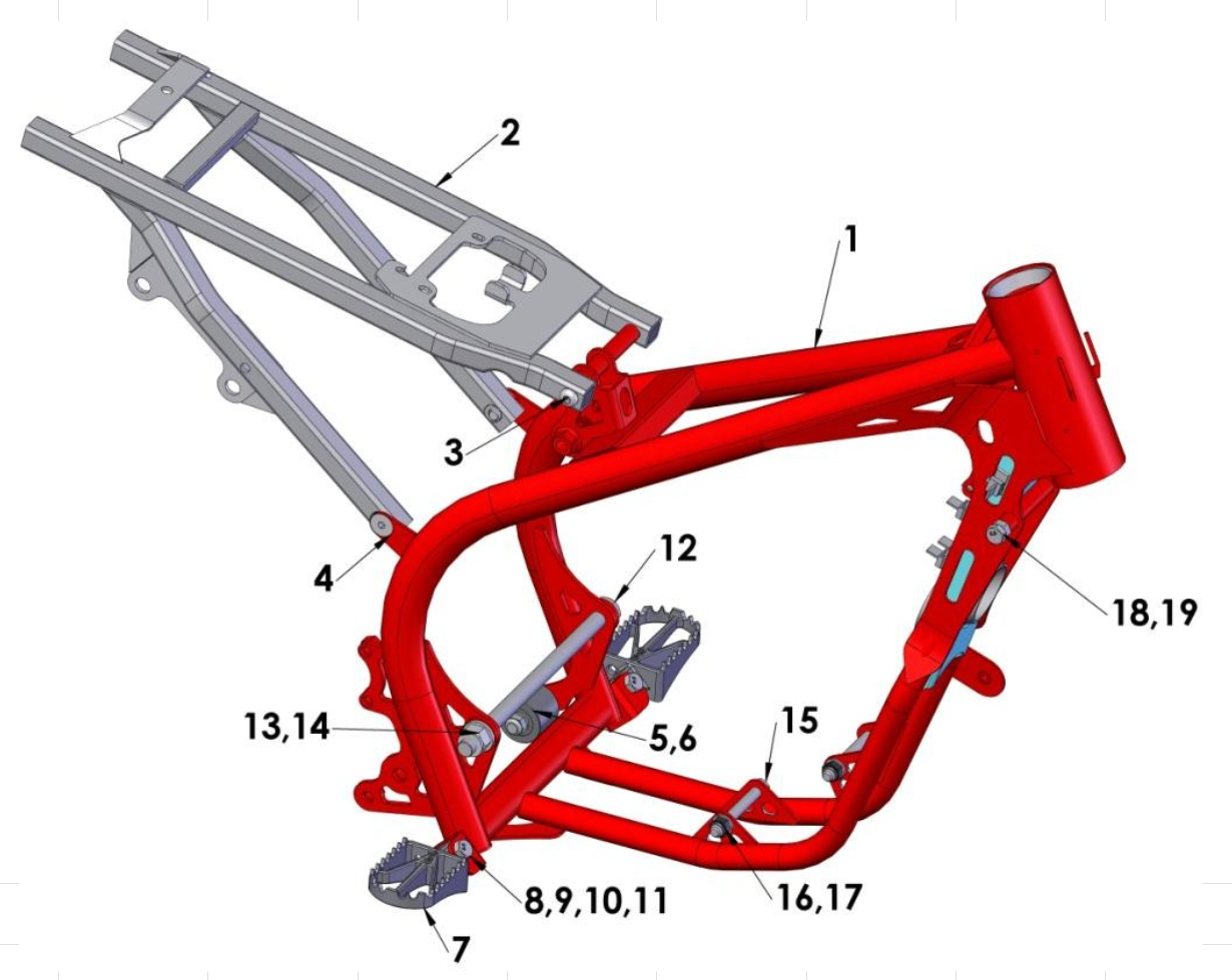 2014 Cobra CX65 Parts – Frame