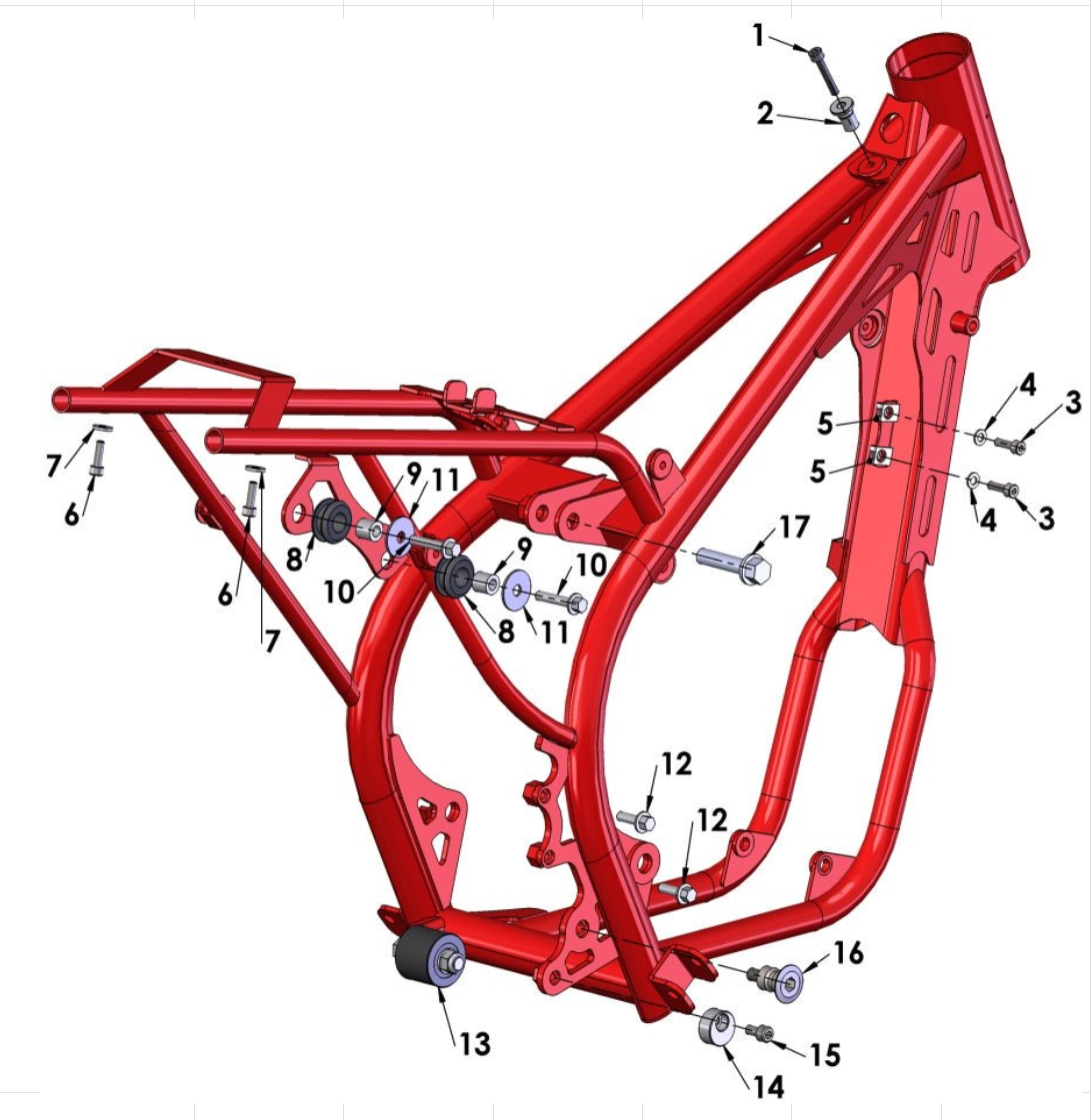 Cobra 50SR (King) 2015 Parts – Frame II