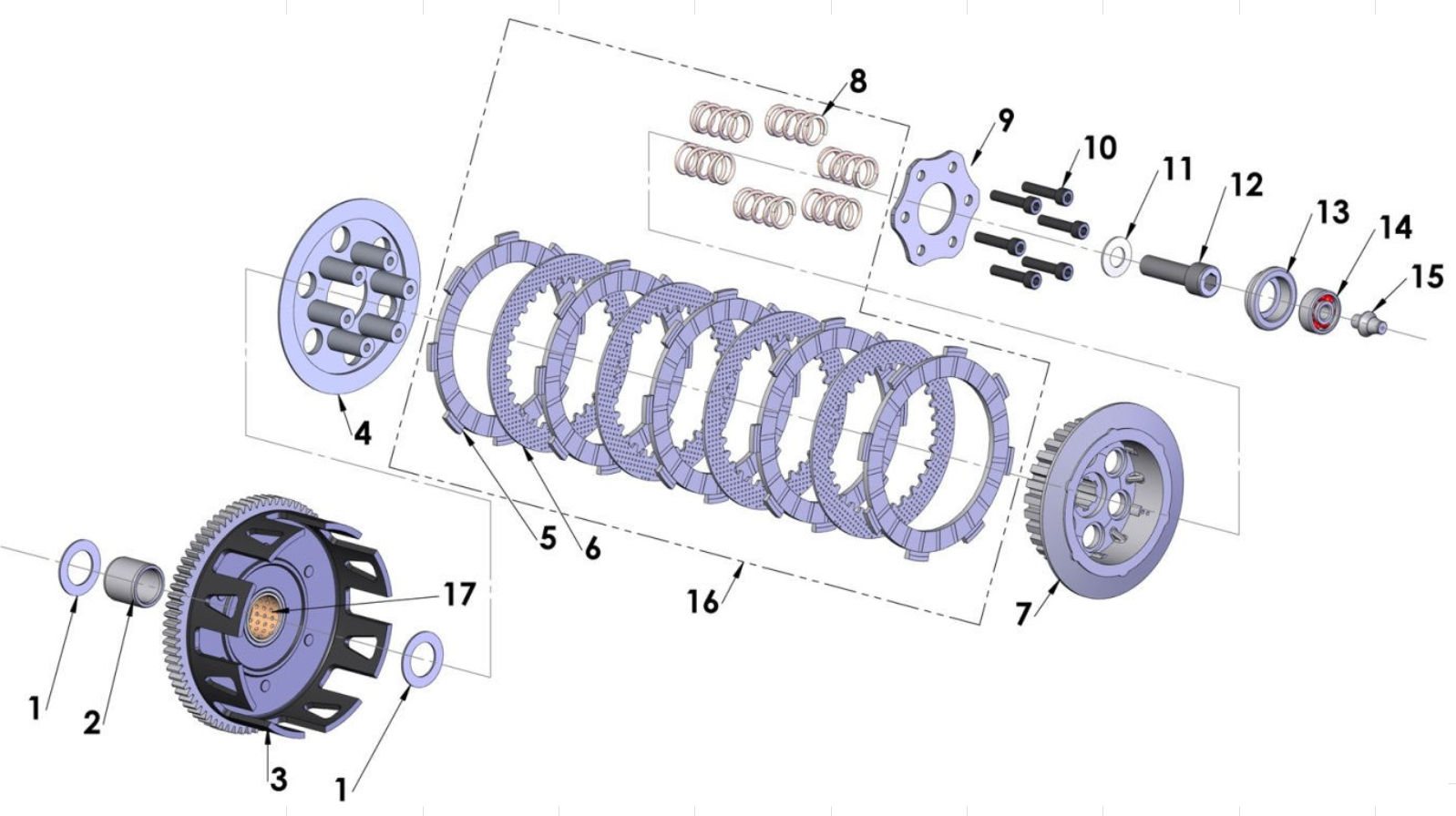 2015 Cobra CX65 Parts – Engine Clutch