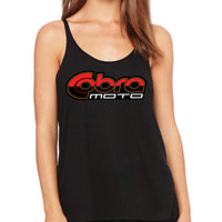 Womens Cobra Moto Tank-Black