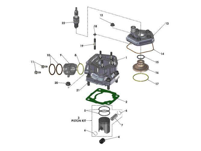 REBUILD KIT - TOP END - VENOM ENGINE - C PISTON