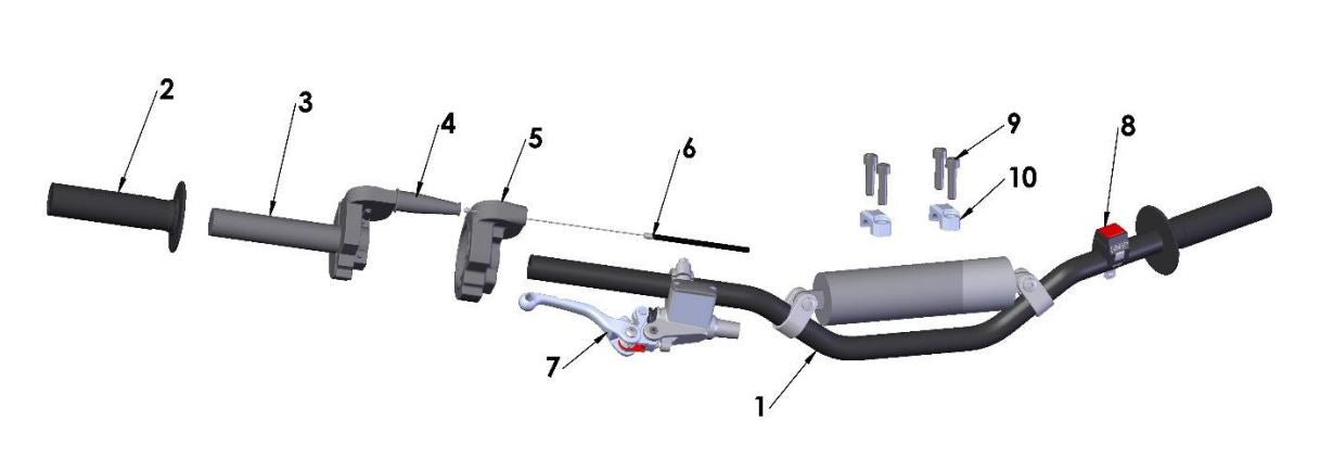 THROTTLE TUBE KIT - MICRO BARS