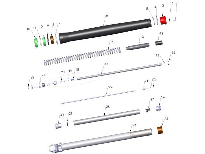 GASKET  BLEED SCREW FORK