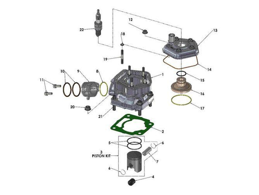 BASE GASKET - 0.3MM - CX50 VENOM